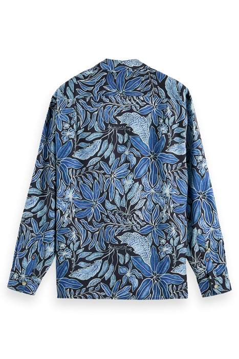 AOP CAMP SHIRT NOCTURNAL FLORAL BLUE 2