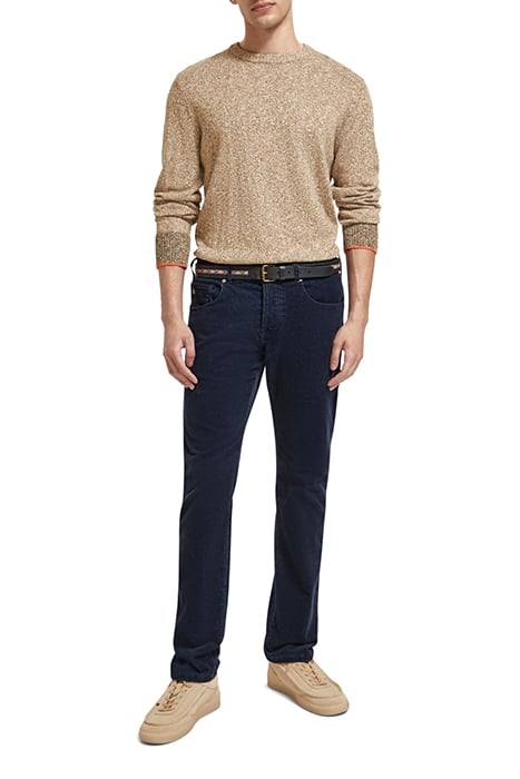 REGULAR - FIT MELANGE COTTON-BLEND PULLOVER MULTI COLOUR MEL 3