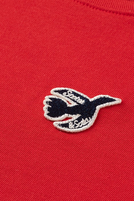 THE FREE SPIRIT PEACE BIRD T-SHIRT IN ORGANIC COTTON AMP RED 3