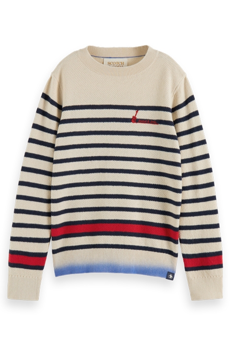 YARN-DYED STRIPE DIP-DYE PULLOVER CONTAINS ORGANIC COTTON NI 4