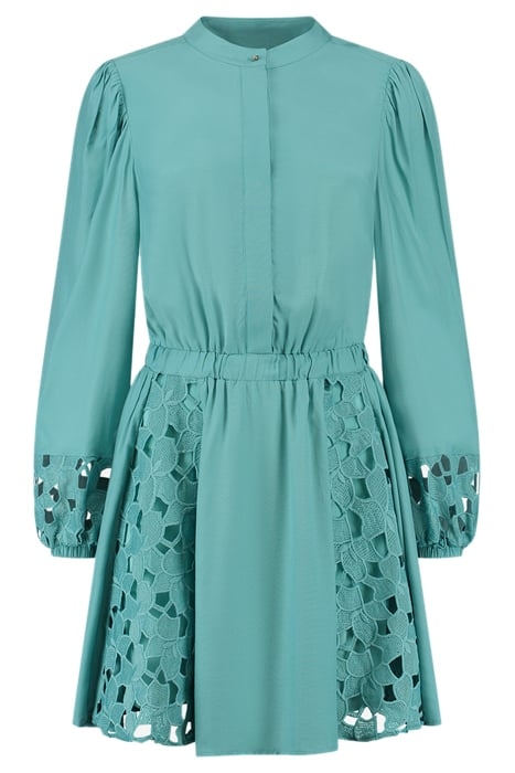 SOLIN DRESS TURQUOISE BLUE 1