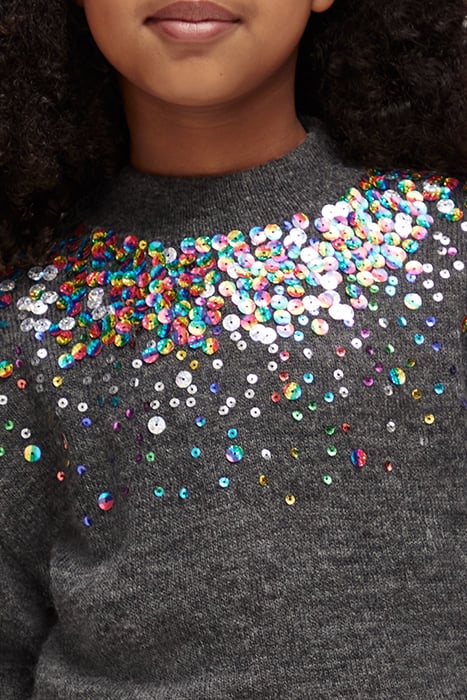 SEQUIN PULLOVER GREY MELANGE 6