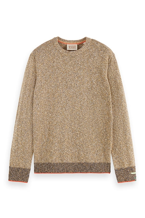 REGULAR - FIT MELANGE COTTON-BLEND PULLOVER MULTI COLOUR MEL 4