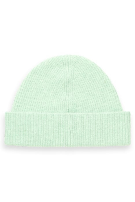 SOFT RIB-KNIT BEANIE LIGHT MINT 8
