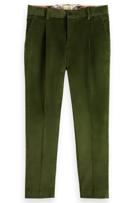 BLAKE - PLEATED CORDUROY CHINO FIELD GREEN 4