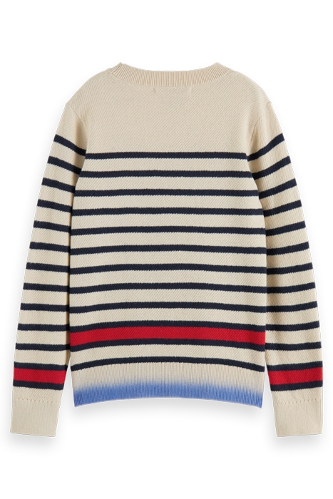 YARN-DYED STRIPE DIP-DYE PULLOVER CONTAINS ORGANIC COTTON NI 5