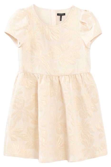 GIRLS’ BEIGE JACQUARD DRESS 1
