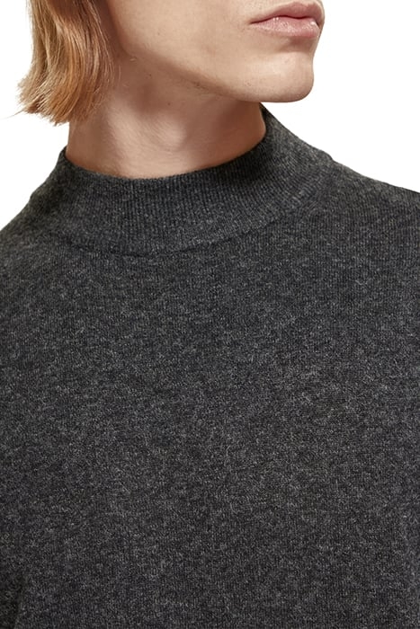 DROPPED SHOULDER BASIC MOCK IN RECYCLED POLYESTER BLEND MOON 6