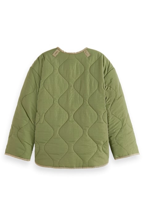 LIGHT-PADDED REVERSIBLE PRINTED JACKET MILITARY 5