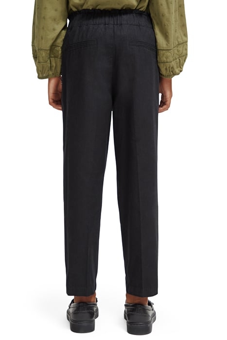 HIGH-RISE EMBROIDERED PANTS BLACK 2