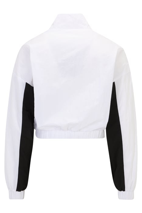 LUBU CROPPED TRACK JACKET BRIGHT WHITE-BLACK 5