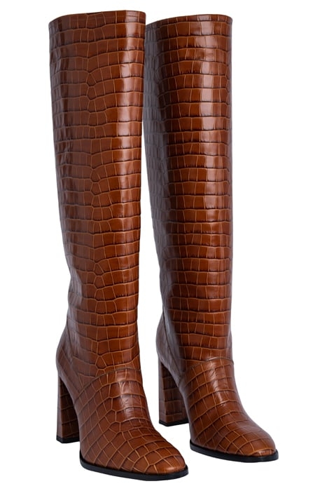 CAMILLA TAN CROCO EMBOSSED LEATHER 2