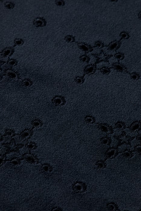 VELVET BROIDERIE ANGLAISE DRESS MIDNIGHT 8