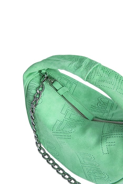 BABY CUSH SPEARMINT PERFORATED SUEDE LEATHER 2