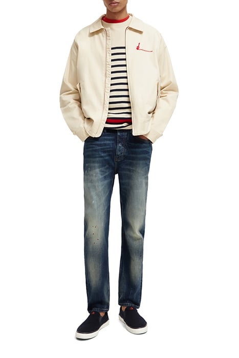 THE DROP PREMIUM SELVEDGE TAPERED JEANS — VINTAGE SOUND 3