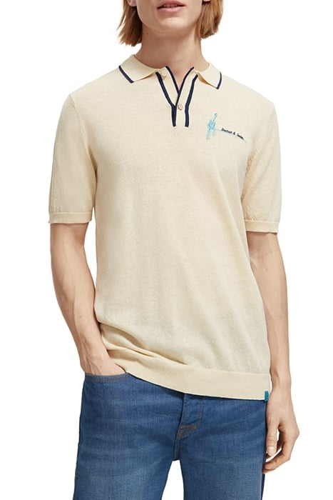 KNITTED POLO STONE 1