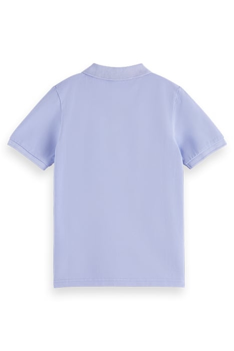 GARMENT-DYED SHORT-SLEEVED PIQUE POLO BLUEBELL 5