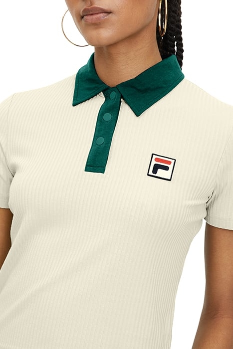 LOOKNOW RIBBED POLO SHIRT ANTIQUE WHITE 6