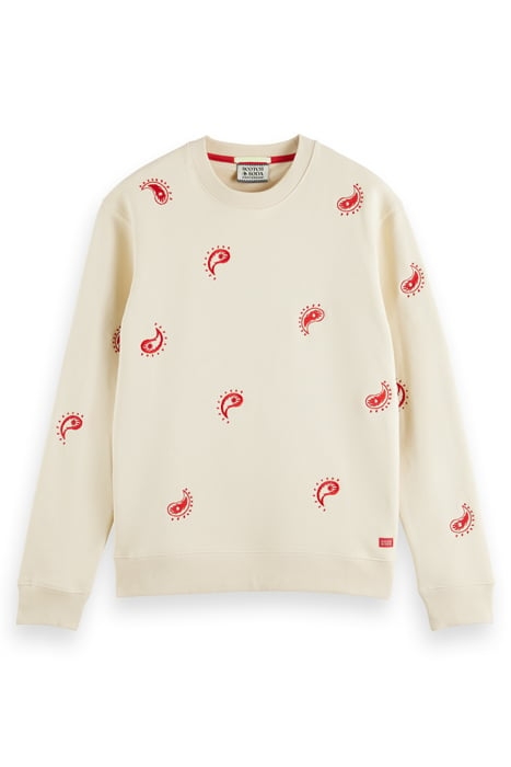 ALLOVER EMBROIDERED SWEATSHIRT STONE 4