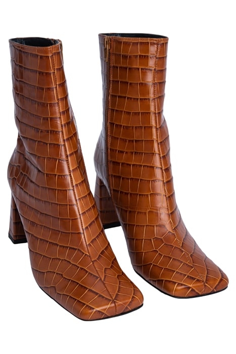 CELINE TAN CROCO EMBOSSED LEATHER 2