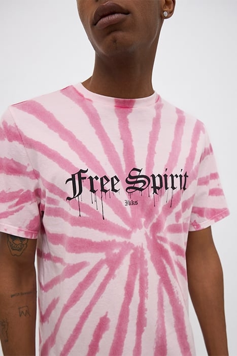 PINK TIE-DYE PRINT T-SHIRT 7