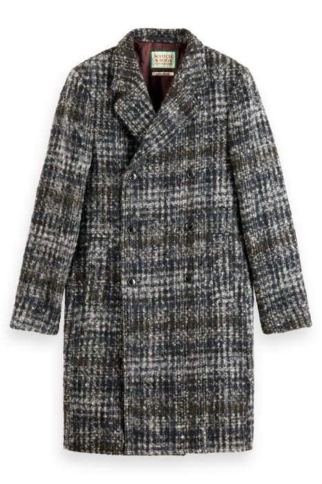 CHECK WOOL BLEND COAT MULTI GREY CHECK 4