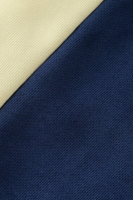 COLOUR BLOCK SWEATPANTS IN ORGANIC COTTON STORM BLUE/GLOW CO 8