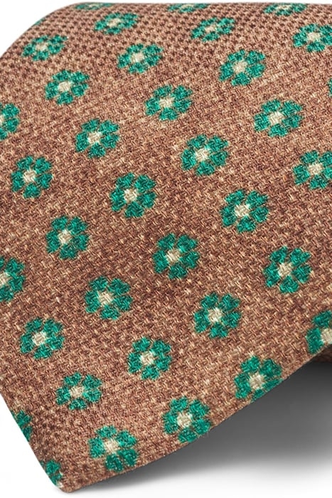 BROWN FLOWERS TIE 2