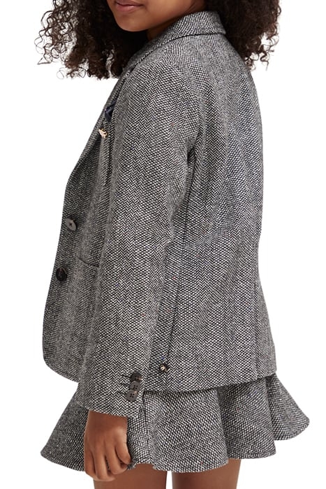 WOOL BLEND HERRINGBONE BLAZER HERRINGBONE TWEED 6