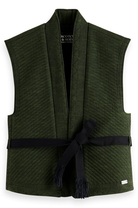 QUILTED GILET FIELD GREEN 4