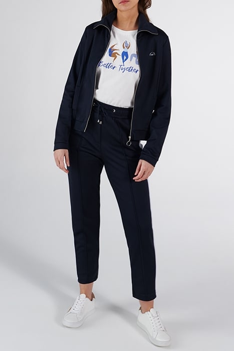 NAVY ZIPPED JOGGERS JACKET 1
