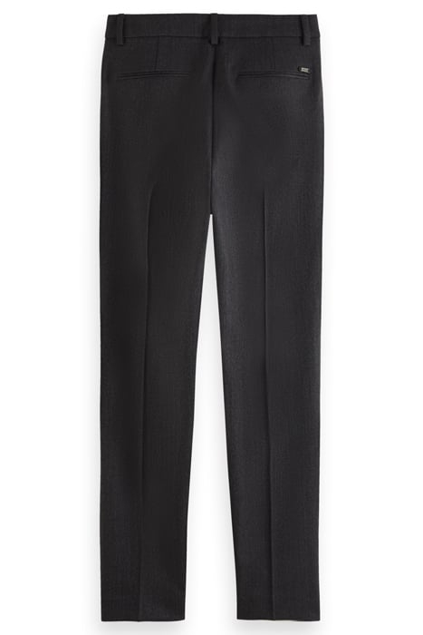 LOWRY - MID RISE SLIM LEG TWILL WOOL BLEND PANTS CHARCOAL ME 5