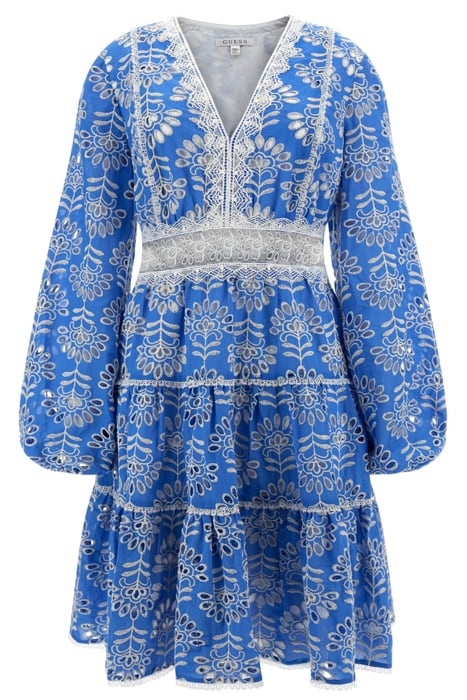 LS ISLA EMB DRESS CLEARLY BLUE MULTI 4