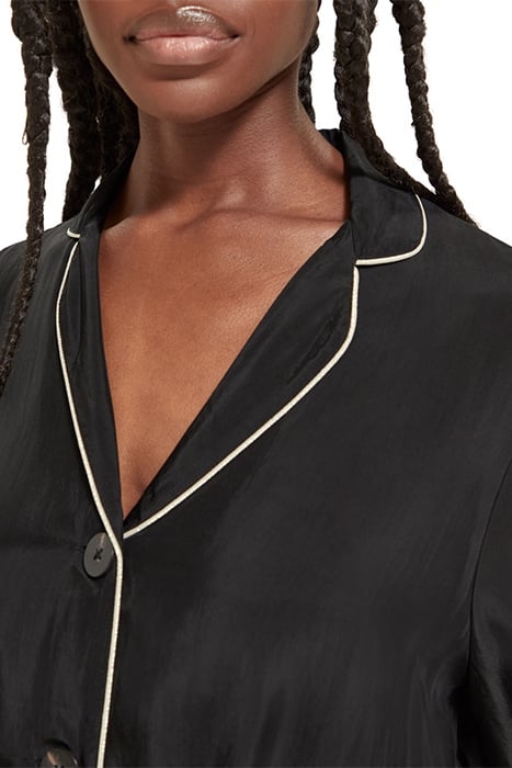 EMBROIDERED OCCASION PYJAMA BLAZER EVENING BLACK 7