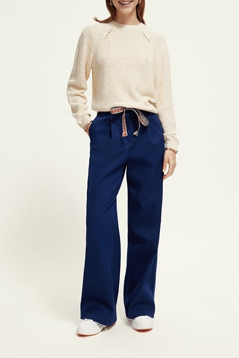 METALLIC STITCH PULLOVER ECRU 3