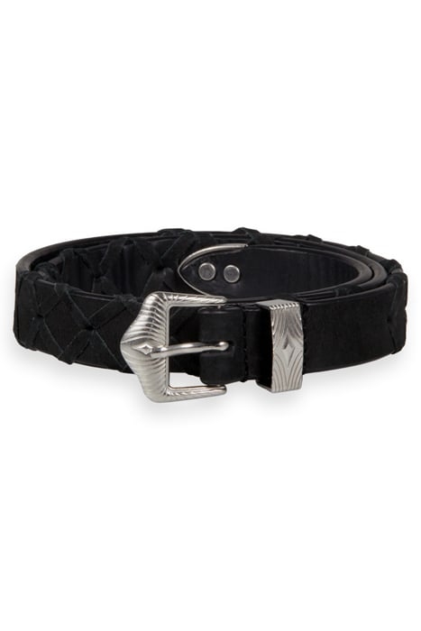 XXX BRAIDED BELT BLACK 1