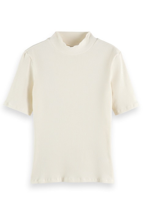 MOCK NECK RIBBED SLIM-FIT TOP SOFT ICE 6