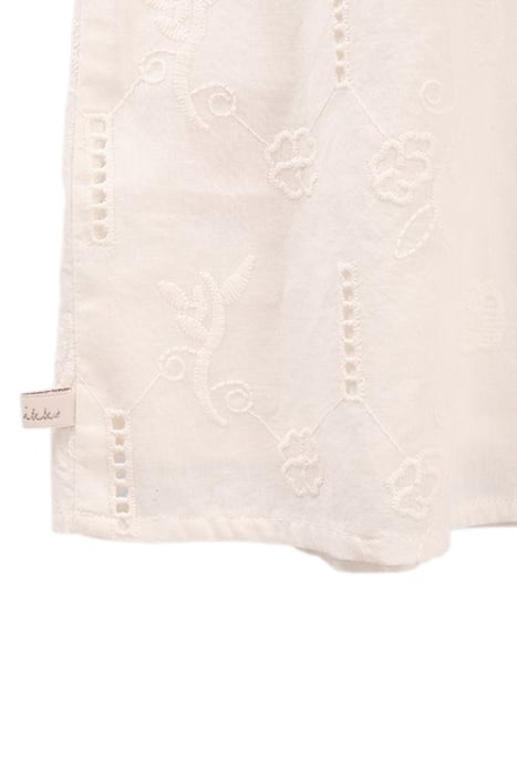 GIRLS’ OFF-WHITE DRESS WITH LACE AND EMBROIDERY 7