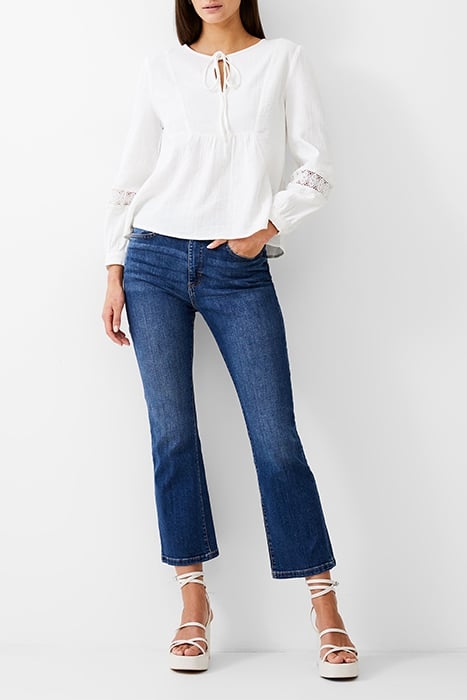 BOHO CHEESECLOTH L/S TOP WHITE 3