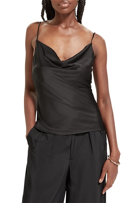 COWL NECK CAMISOLE EVENING BLACK 1