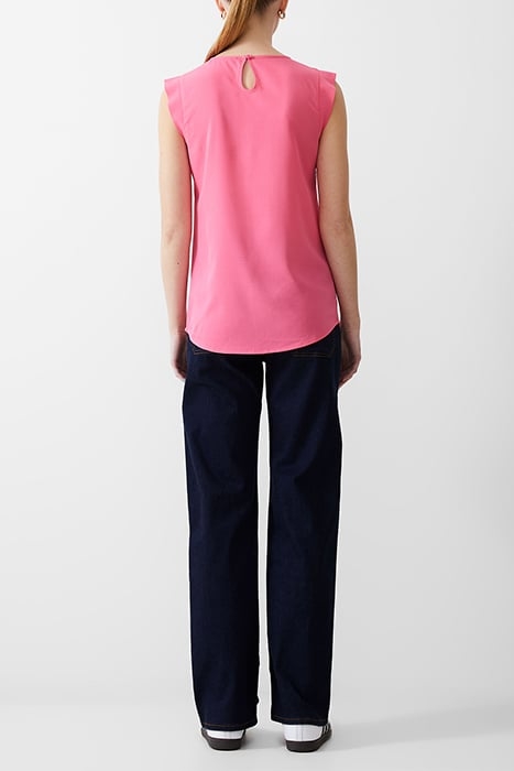 S/S CREPE LIGHT TANK TOP CAMELLIA 3