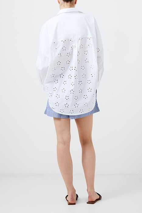 BRODERIE MIX L/S POPOVER WHITE 3