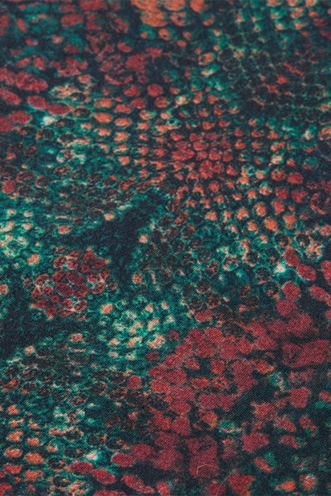 ALL OVER PRINTED MOCKNECK LONG SLEEVED SHIRT SNAKE 7