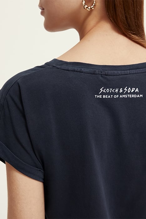 GRAPHIC PRINT T-SHIRT WASHED NAVY 7