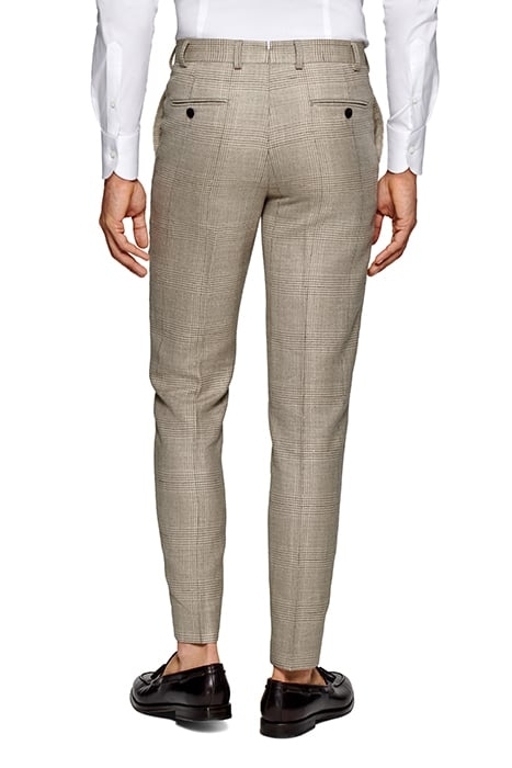 LIGHT BROWN CHECKED TAILORED FIT HAVANA SUIT 6