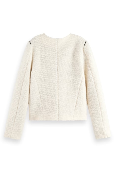 BOUCLE BIKER JACKET SOFT ICE 5