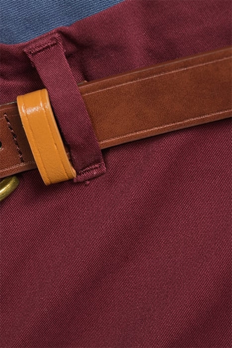 ZALANDO MOTT - CLASSIC SLIM FIT CHINO WITH BELT (NEW) BORDEA 6