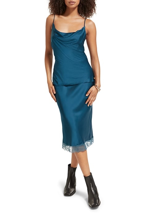 COWL NECK CAMISOLE DARK TEAL 3