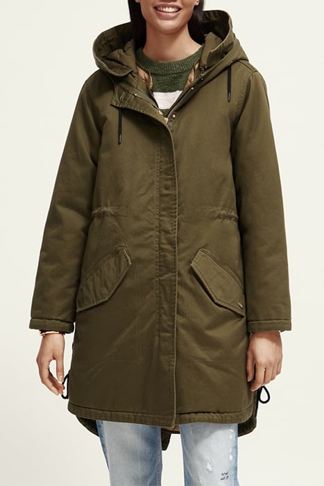 PARKA WITH DETACHABLE INNER GILET MILITARY 1