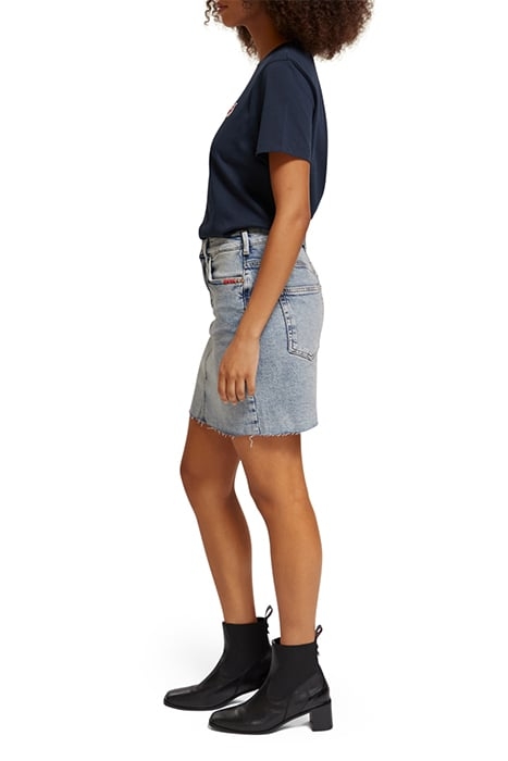 DENIM MINI SKIRT WITH PREMIUM WASH DANCE IT OUT 4